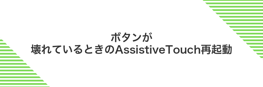 ボタンが壊れているときのAssistiveTouch再起動
