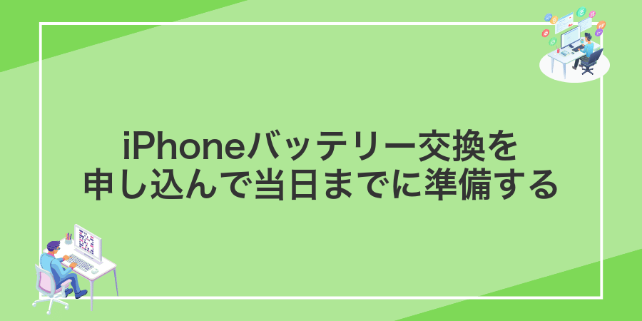 iPhoneバッテリー交換を申し込んで当日までに準備する