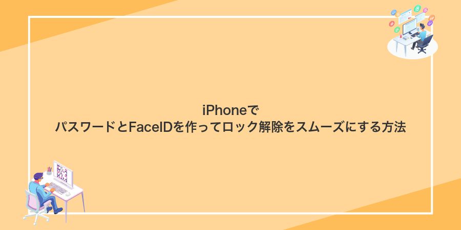 iPhoneでパスワードとFaceIDを作ってロック解除をスムーズにする方法