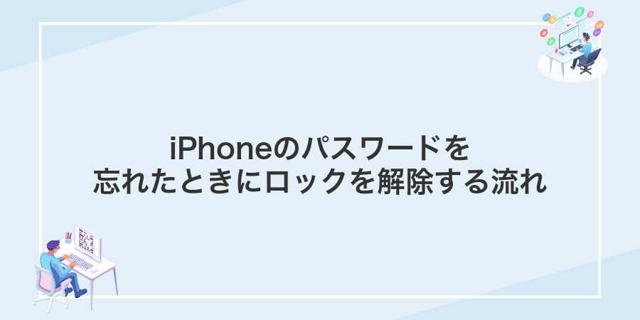 iPhoneのパスワードを忘れたときにロックを解除する流れ