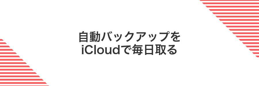 自動バックアップをiCloudで毎日取る