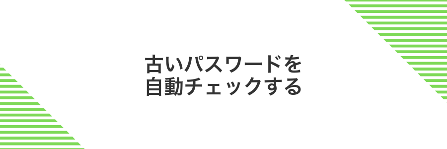 古いパスワードを自動チェックする