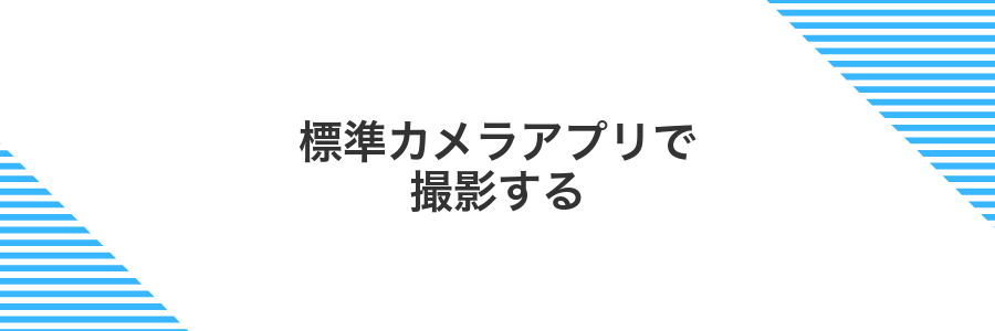 標準カメラアプリで撮影する