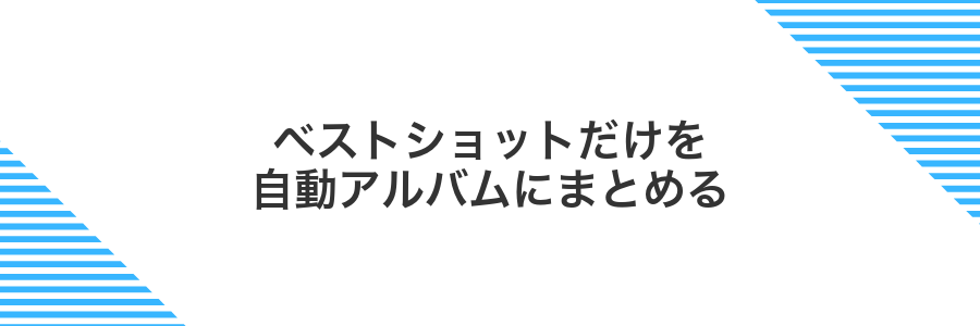 ベストショットだけを自動アルバムにまとめる