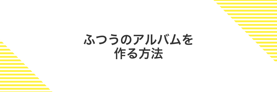 ふつうのアルバムを作る方法