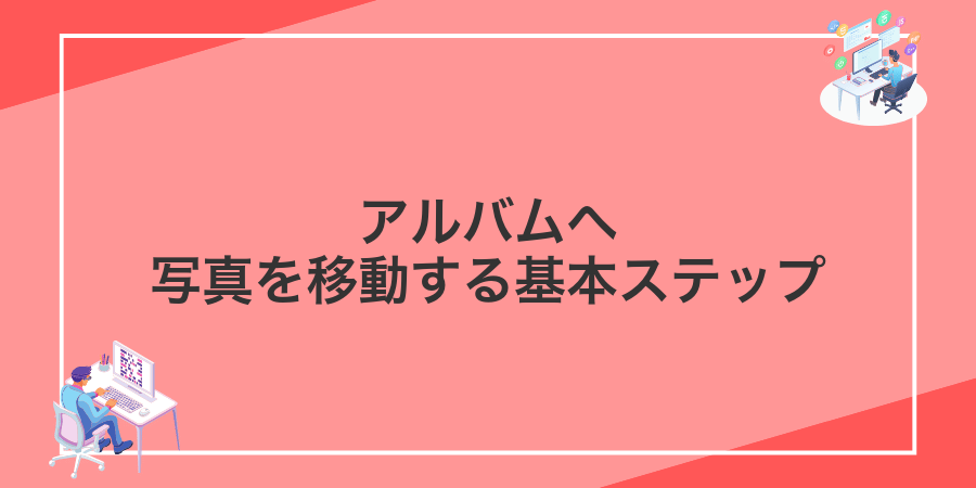 アルバムへ写真を移動する基本ステップ