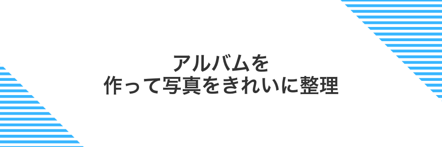 アルバムを作って写真をきれいに整理