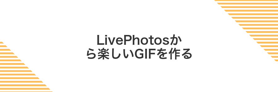 LivePhotosから楽しいGIFを作る