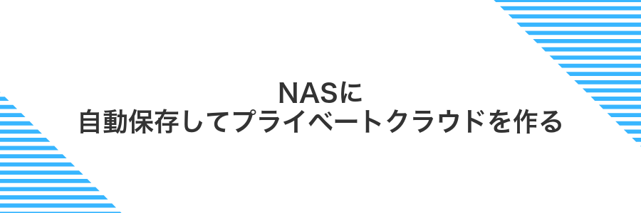 NASに自動保存してプライベートクラウドを作る