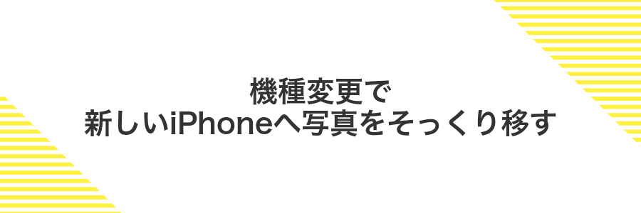 機種変更で新しいiPhoneへ写真をそっくり移す