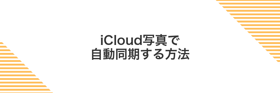 iCloud写真で自動同期する方法