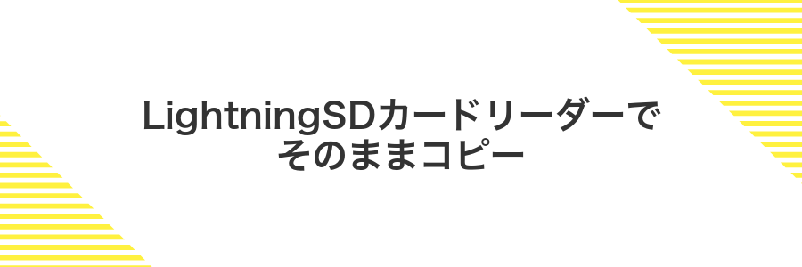 LightningSDカードリーダーでそのままコピー