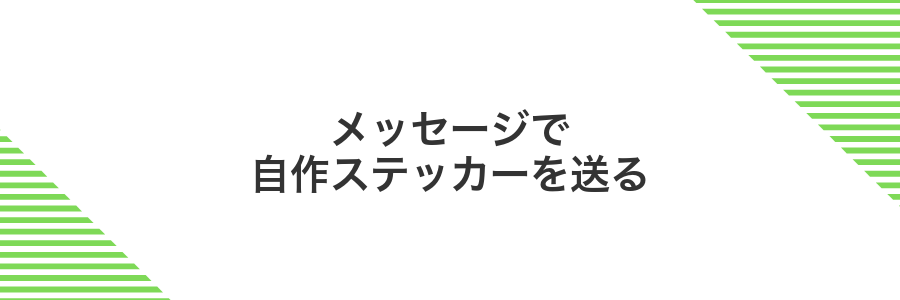メッセージで自作ステッカーを送る