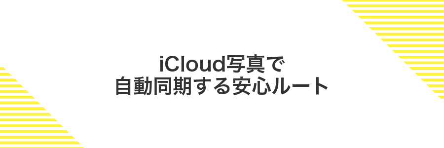 iCloud写真で自動同期する安心ルート