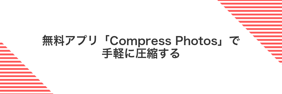 無料アプリ「Compress Photos」で手軽に圧縮する