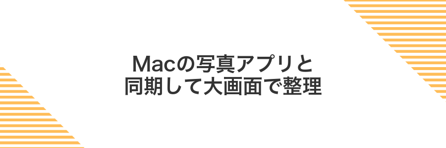 Macの写真アプリと同期して大画面で整理