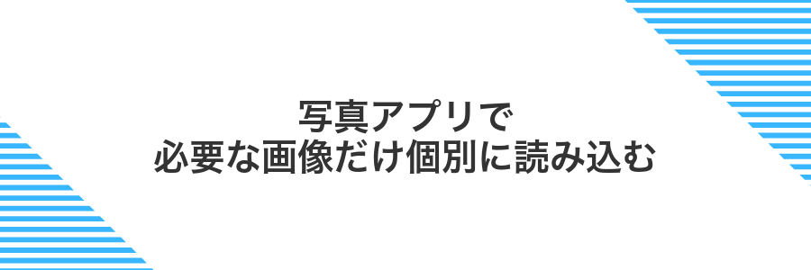 写真アプリで必要な画像だけ個別に読み込む