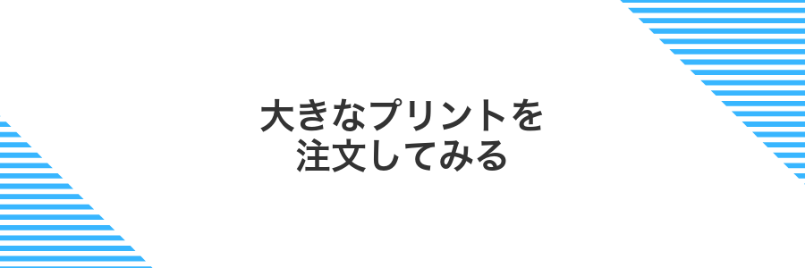 大きなプリントを注文してみる