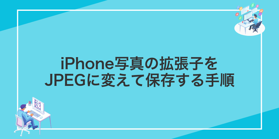 iPhone写真の拡張子をJPEGに変えて保存する手順
