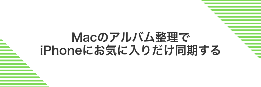 Macのアルバム整理でiPhoneにお気に入りだけ同期する