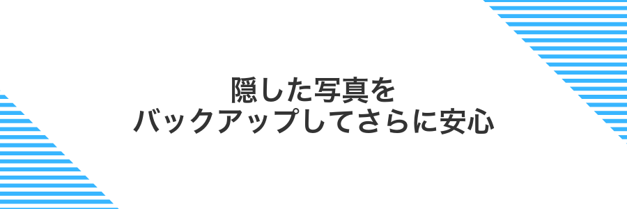 隠した写真をバックアップしてさらに安心