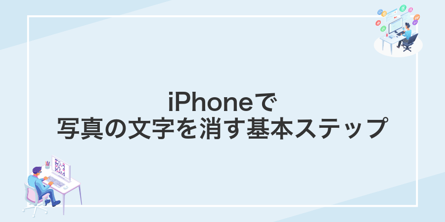 iPhoneで写真の文字を消す基本ステップ