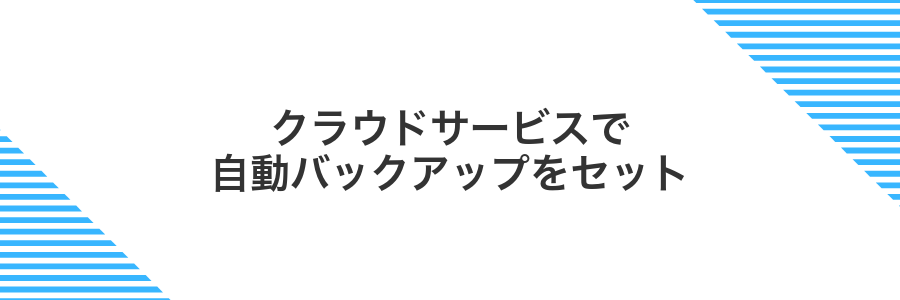 クラウドサービスで自動バックアップをセット
