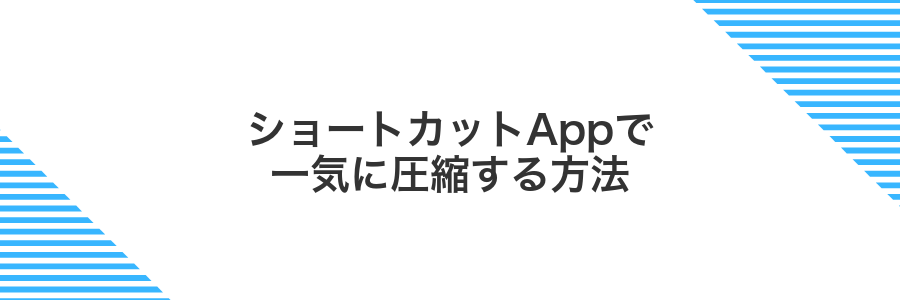 ショートカットAppで一気に圧縮する方法