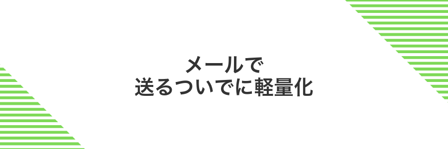 メールで送るついでに軽量化