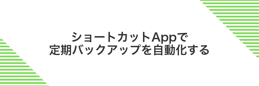 ショートカットAppで定期バックアップを自動化する