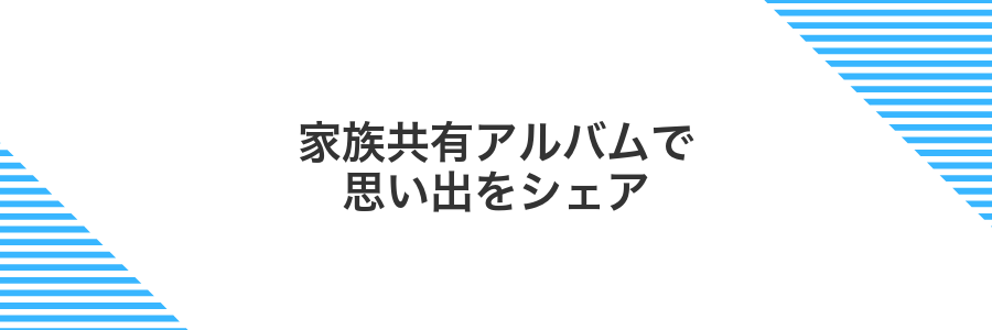 家族共有アルバムで思い出をシェア