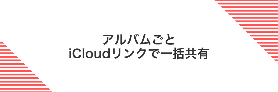 アルバムごとiCloudリンクで一括共有