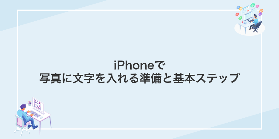iPhoneで写真に文字を入れる準備と基本ステップ