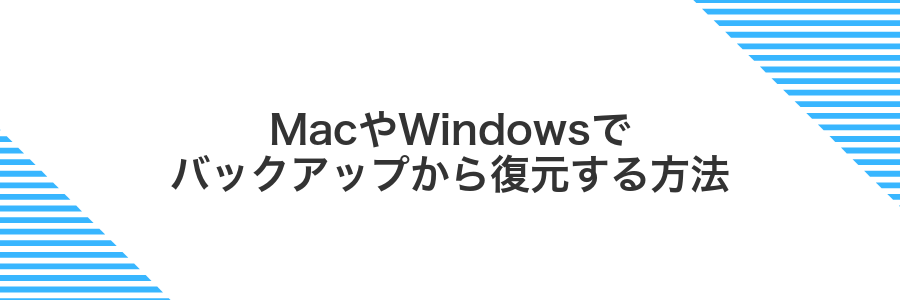 MacやWindowsでバックアップから復元する方法