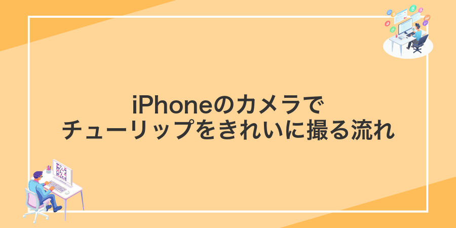 iPhoneのカメラでチューリップをきれいに撮る流れ