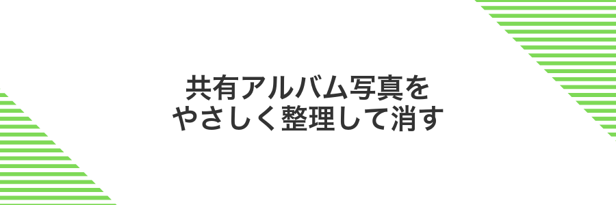 共有アルバム写真をやさしく整理して消す