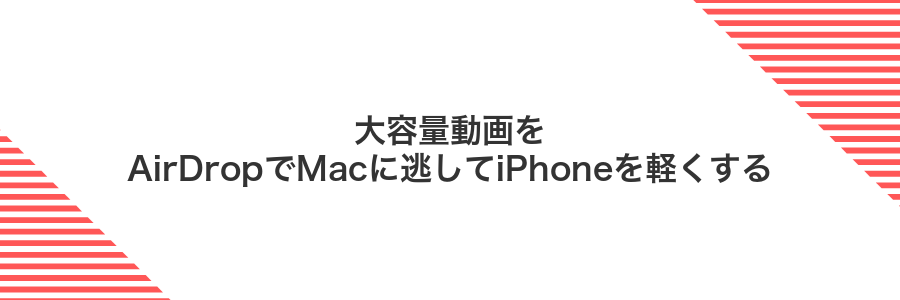 大容量動画をAirDropでMacに逃してiPhoneを軽くする