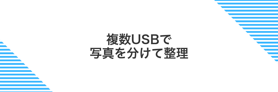 複数USBで写真を分けて整理
