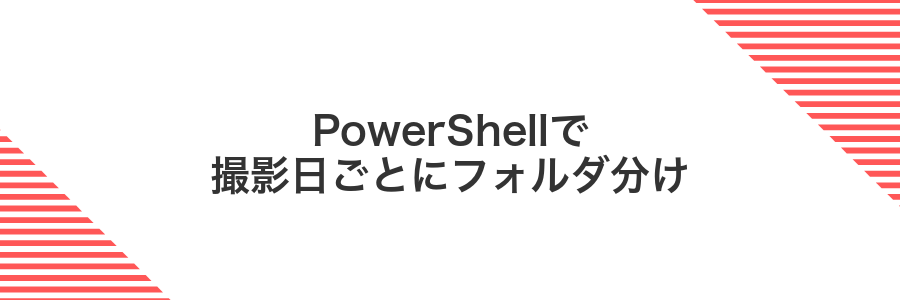 PowerShellで撮影日ごとにフォルダ分け