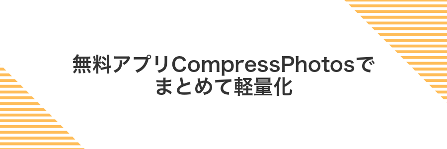 無料アプリCompressPhotosでまとめて軽量化