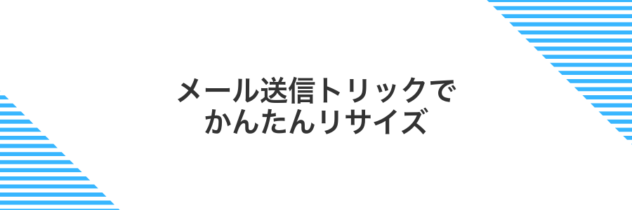 メール送信トリックでかんたんリサイズ