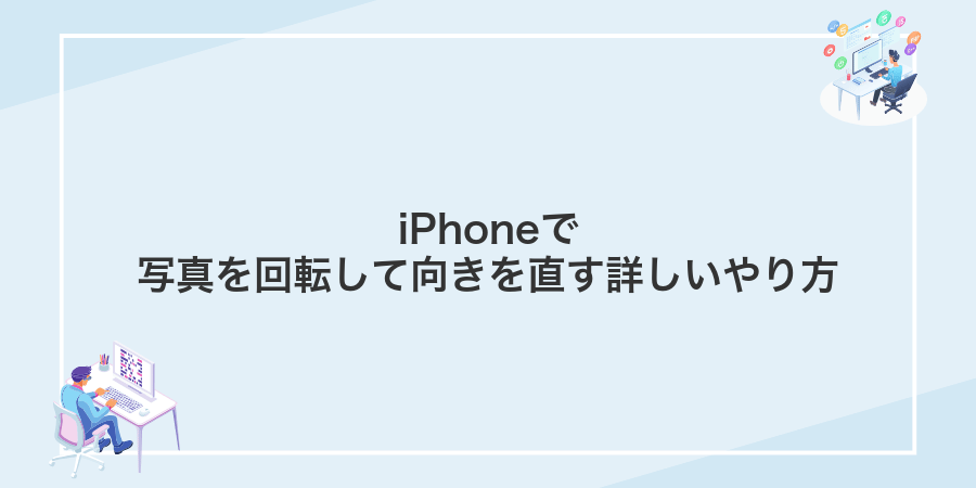 iPhoneで写真を回転して向きを直す詳しいやり方