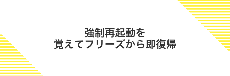 強制再起動を覚えてフリーズから即復帰