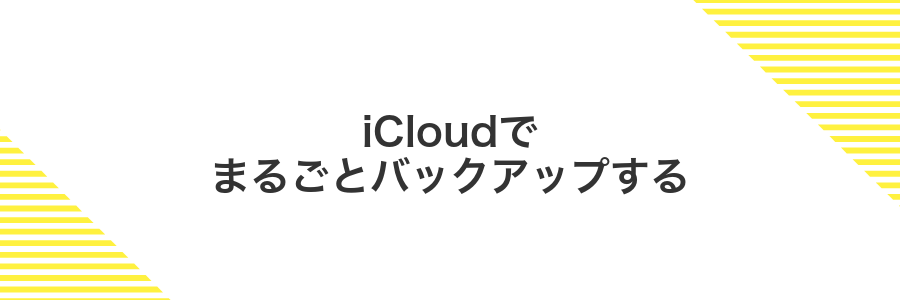 iCloudでまるごとバックアップする