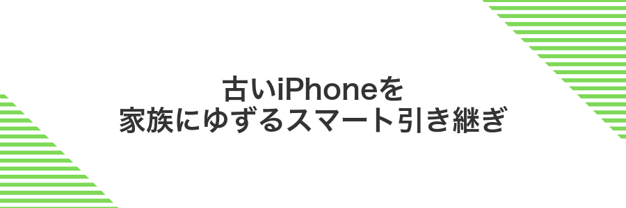 古いiPhoneを家族にゆずるスマート引き継ぎ