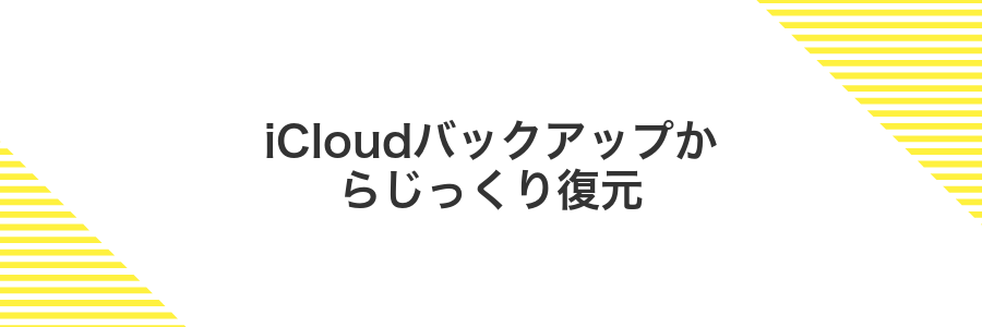 iCloudバックアップからじっくり復元