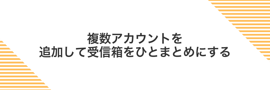 複数アカウントを追加して受信箱をひとまとめにする