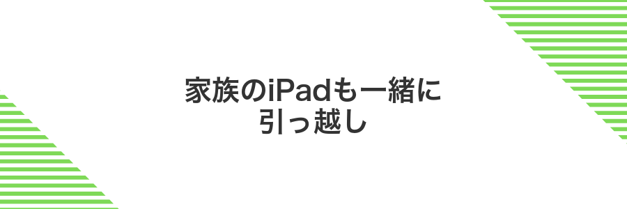 家族のiPadも一緒に引っ越し