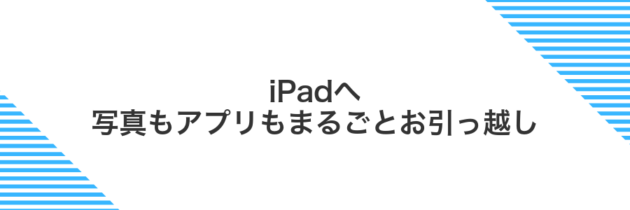 iPadへ写真もアプリもまるごとお引っ越し