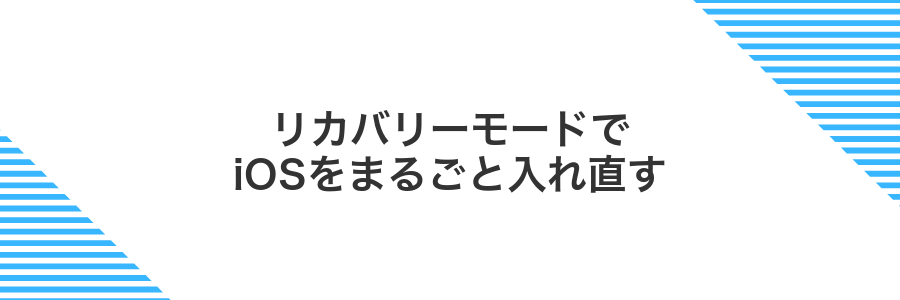 リカバリーモードでiOSをまるごと入れ直す